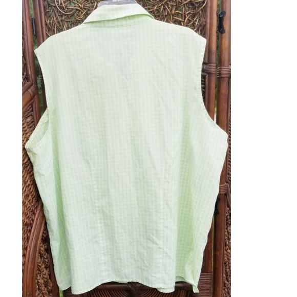 👚 2x Collared Button Up Tank Top - Picture 2 of 3